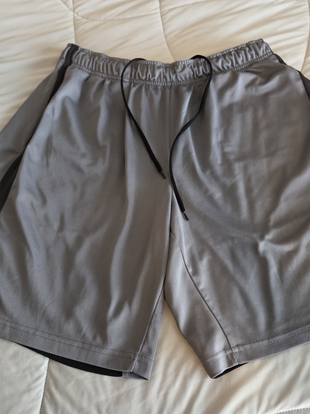 Nike Dri-Fit Men's Athletic Shorts in Gray with Black Drawstring